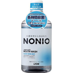 LION NONIO (Nonio) Mouthwash Clear Herb Mint Mouthwash 600ml (Quasi-drug) Bad Breath Prevention Rinse with water for 20 seconds and spit it out. After