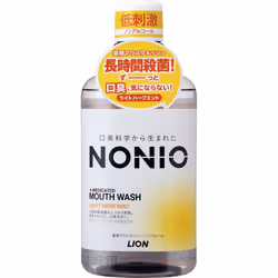 LION NONIO (Nonio) Mouthwash Non-alcoholic Light Herb Mint Mouthwash 600ml (Quasi-drug) Bad Breath Prevention Rinse with wate ...
