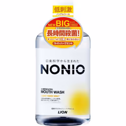 LION NONIO (Nonio) Mouthwash Non-alcoholic Light Herb Mint Mouthwash 1000ml (Quasi-drug) Bad Breath Prevention To use] Hold a ...