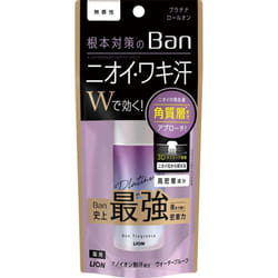 LION Ban Sweat Block Platinum Roll-On Scent Free 40ml (Quasi-drug) Roll-on mist antiperspirant Antiperspirants Apply widely and thoroughly to the armp