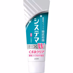 LION Systema EX Whitening Toothpaste Fresh Clear Mint 125g (Quasi-drug) Periodontal Disease Adhere an appropriate amount to t ...