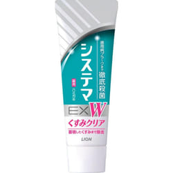 LION Systema EX Whitening Toothpaste Fresh Clear Mint 125g (Quasi-drug) Periodontal Disease Adhere an appropriate amount to the toothbrush and use. Pe