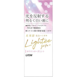 LION Lightee Toothpaste White Rose Mint Whitening Powder 53g (Quasi-drug) Adhere an appropriate amount to the toothbrush and use. Whitening