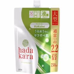 LION Hadakara BODY SOAP SILKY FEEL TYPE REFILL 750ml General Purpose (Other) Please read the label before useHow to use the b ...