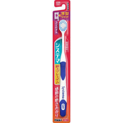 LION Systema Toothbrush Premium Premium Compact 1 Toothbrush Ordinary Periodontal Disease Toothbrushes Use the tips of the bristles to brush lightly i