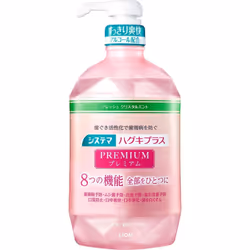 LION Systema HugukiPlus Premium Dental Rinse Fresh Crystal Mint Mouthwash 900ml (Quasi-drug) Periodontal Disease Prevention P ...