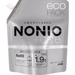 LION NONIO Mouthwash Plus Whitening Refill Pouch Mouthwash 950ml (Quasi-drug) Bad Breath Prevention Rinse the bottle with wat ...