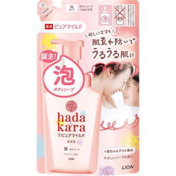 LION hadakara Foam Body Soap Pure Mild Refill 440ml (Quasi-drug) Foam type Use 2 to 5 pumps. Wet your skin and apply an appropriate amount to a towel
