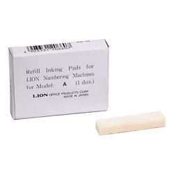 Lion Replacement Ink Pad for A Model Automatic Numbering Machines  12 Pads/Box  1 Box PAD-A