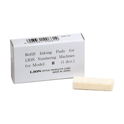 Lion Replacement Ink Pad for B Model Automatic Numbering Machines  12 Pads/Box  1 Box PAD-B