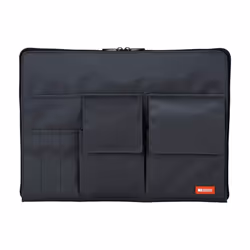 LIHIT LAB Laptop Sleeve with Storage Pockets (Bag-in-Bag), 10 x 13.8 Inches, Black (A7554-24)