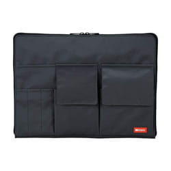 LIHIT LAB Laptop Sleeve with Storage Pockets (Bag-in-Bag), 10 x 13.8 Inches, Black (A7554-24)