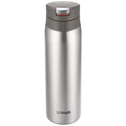 Tiger MCX-A502XC Sahara Mug, Stainless Steel Bottle, 16.9 fl oz (500 ml), One-Touch, Lightweight, Clear Stainless Steel