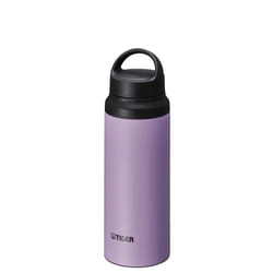 Tiger MCZ-S060VZ Water Bottle  20.3 fl oz 600 ml  With Handle  Lightweight  Stainless Steel  Outdoor  Office  Lilac Purple