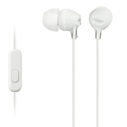 Sony MDR-EX15AP In-Ear Lightweight Headphones With Smartphone Control and Mic White