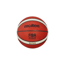Molten BG2010 Basketball, Indoor/Outdoor, FIBA Approved, Premium Rubber, Deep Channel, Size 7, Orange/Ivory, Suitable For Boys age 14 & Adult