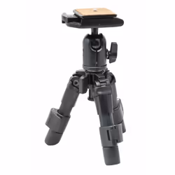 The SLIK Mini-PRO 7 is a high performance tabletop tripod for comfortable macro photography.The main body part is aluminum di ...