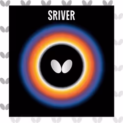 Butterfly Sriver Table Tennis Rubber | 1.5 mm, 1.7 mm, 1.9 mm, 2.1 mm, or MAX | Red or Black | 1 Inverted Tabl