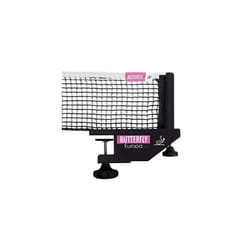 Butterfly Europa Professional Table Tennis Net Set - Fits Tables Up to 1.5 in Thick - 72 in Long Net