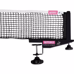 Butterfly National League Table Tennis Net & Post Set - 6ft Cotton ITTF Approved