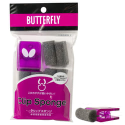 Butterfly Table Tennis Clip Sponge - Perfect for Use Free Chack Glue Series - Applies Thin and Even Layer of Glue Easily - Contains 10 Sponges and 1 C