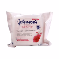 Johnson's Fresh Hydration Micellar Cleansing Wipes For Normal Skin 25's