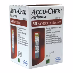 Accu Chek Performa Blood Glucose Test Strips Accurate Blood Glucose Levels 50's