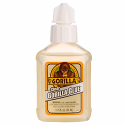 Gorilla Clear Glue Fast-Drying, Crystal-Clear Glue for Multiple Surfaces (51 ml)