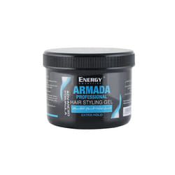 Energy Cosmetics Armada Hair Styling Gel 500mL | Extra Hold, Long-Lasting Styling, Non-Greasy, Ideal for All Hair Types, Strong Grip