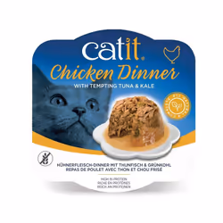 Catit Chicken Dinner Best Cat Food (Tuna & Kale, 80 g)