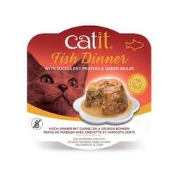 Catit Fish Dinner Best Cats Food (Shrimp & Green Beans, 80 g)