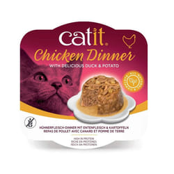 Catit Chicken Dinner Cats Best Food (Duck & Potato, 80 g)
