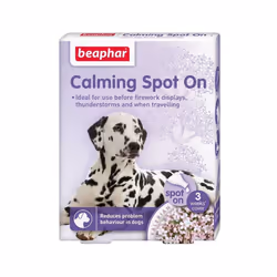 Beaphar Spot On Calming Supplement for Dogs (3 pcs) Help Alleviate Problems Such As: Excessive Barking, Destructive Behavior