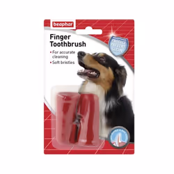 Beaphar Finger Toothbrush (2 Pieces) - Gentle Dental Care for Dogs and Cats, Ideal for Maintaining Oral Hygiene