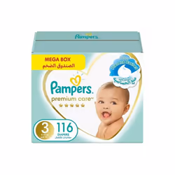 Pampers Premium Care Diaper Ultimate Skin Protection Size 3 For 6-10 Kg 116's