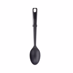 Tefal Comfort Plastic Solid Spoon - Heat-Resistant Cooking Utensil for Safe Stirring and Serving, Ergonomic Design for Easy H ...