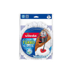 Vileda Easy Wring & Clean Turbo Classic Microfiber Refill - High-Absorbency Mop Head Replacement for Efficient Floor Cleaning