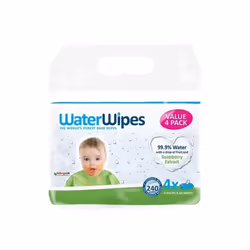 WaterWipes Baby Wipes with Soapberry Extract 4*60's Value Pack