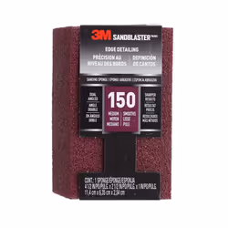 3M SandBlaster Sanding Sponge, 150 Medium Grit (11.4 x 6.3 x 2.5 cm)