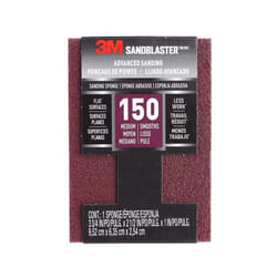3M Sandblaster Sanding Sponge, Medium 150 Grit (9.52 x 6.35 x 2.54 cm)