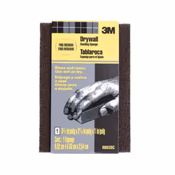 3M Drywall Sanding Sponge, Fine/Medium Grit (9.52, 6.66 x 2.54 cm)