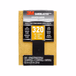 3M SandBlaster Sanding Sponge, 320 Fine Grit (9.5 x 6.3 x 2.5 cm)