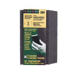 3M Angled Sanding Sponge, Fine Grit (12.3 x 7.30 x 2.54 cm)