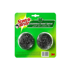 Scotch Brite 2-Pieece Stainless Steel Spiral Set Silver