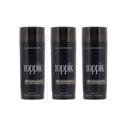 Toppik Hair Building Fibres | Hair Fibres For Thinning Hair (pack of 3) 27g - DARK BROWN