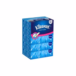 Kleenex Daily Care Facial Tissue 130 Sheets Pack of 5