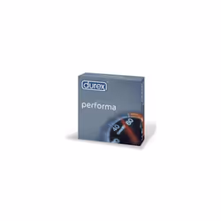 Durex Performa Natural Rubber Latex Condoms for Men, Regular Fit, FSA & HSA Eligible, Condoms  Pack of 3