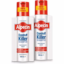 Alpecin Dandruff Killer Shampoo Effectively Removes & Prevents Dandruff Powerful Anti-dandruff Defence System 2x 250ml