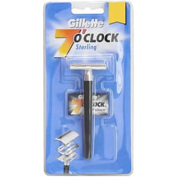 Gillette 7 o' Clock Sterling Razor, Premium Shaving Precision and Comfort, Crafted for durability and long-lasting performance.