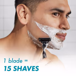 Gillette Mach3 Razor for Men, 1 Razor Handle + 2 Blade Refills, Includes 1 razor handle and 2 high-quality blade refills